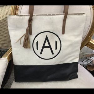 Mud Pie Initial Tote